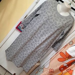 Boden Hannah sweater dress glitter leaf print 3/4 sleeve comfy